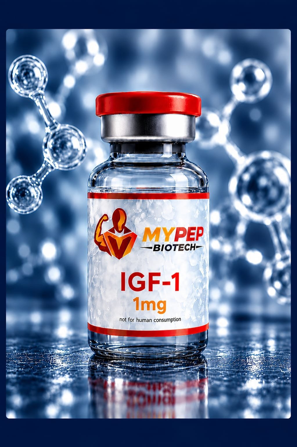 IGF-1 LR3 research product vial for laboratory use